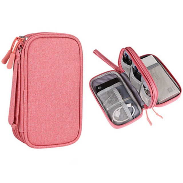 Travel Cables, Chargers & Electronics Organiser Pouch – RoamedUp